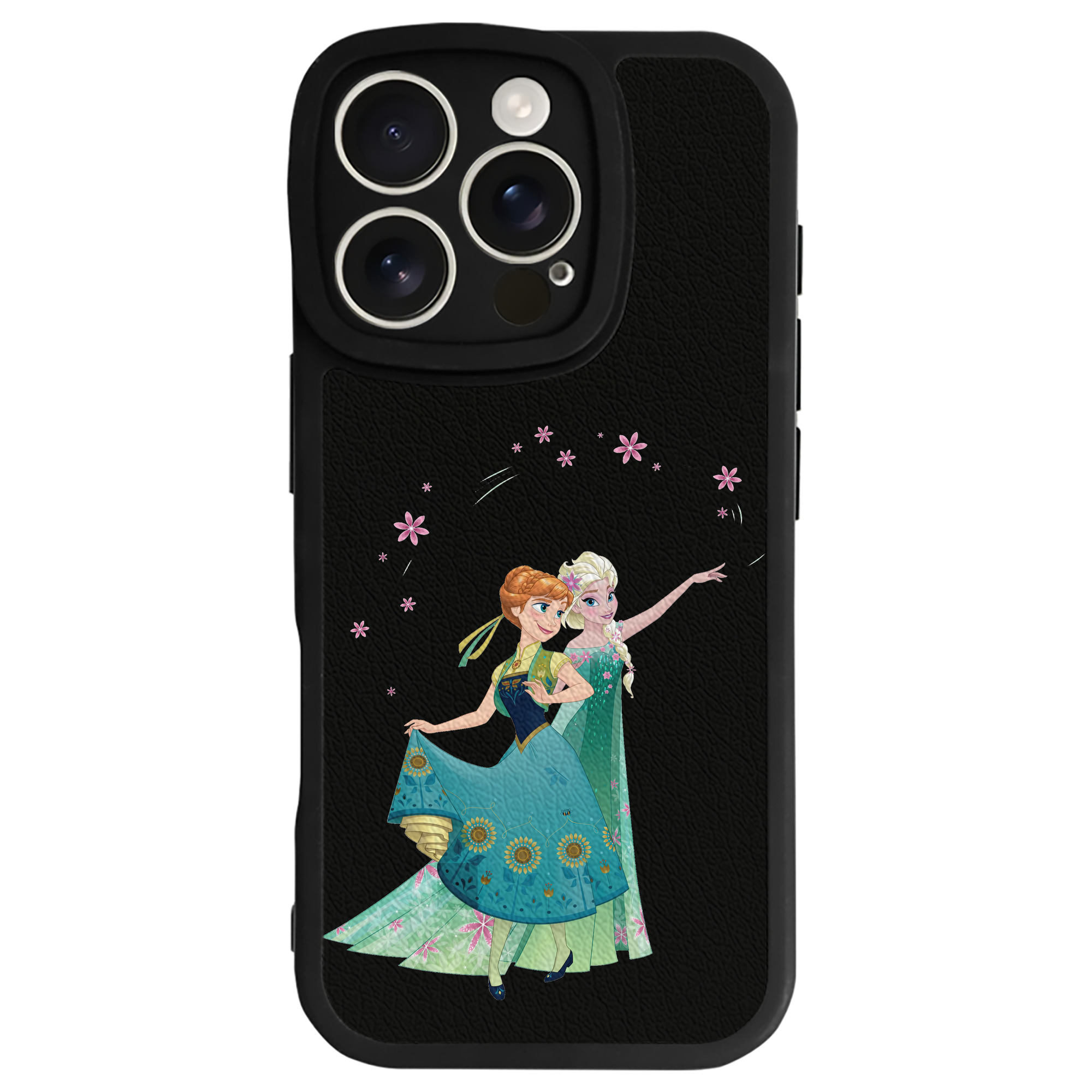 （画像用） アナと雪の女王 アンナ エルサ Frozen Anna Elsa 【iPhone 16シリーズ対応】シリコンスマホケース（レザー調） 材質：シリコン